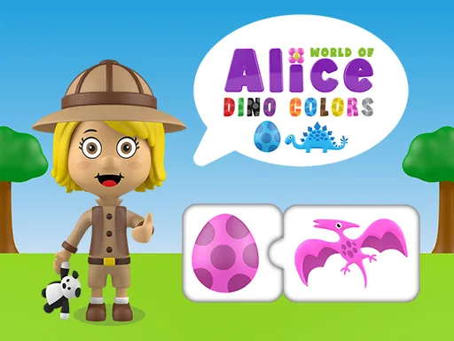 World of Alice: Dino Colors Game