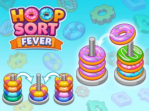 Hoop Sort Fever: Color Stacking Game