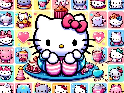Cute Kitty Memory Match Game