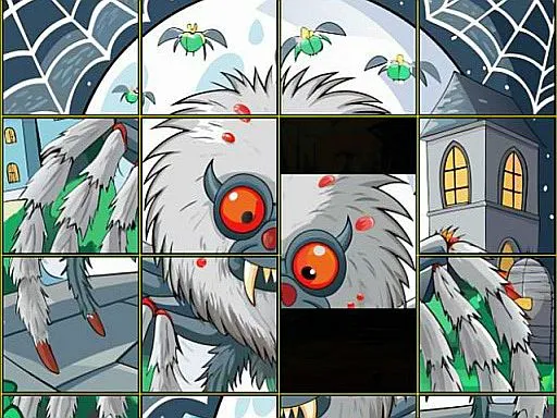 Spooky Slider Puzzle Game