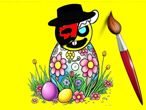 Sprunki Easter Online Coloring Game